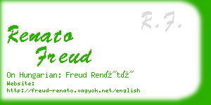 renato freud business card